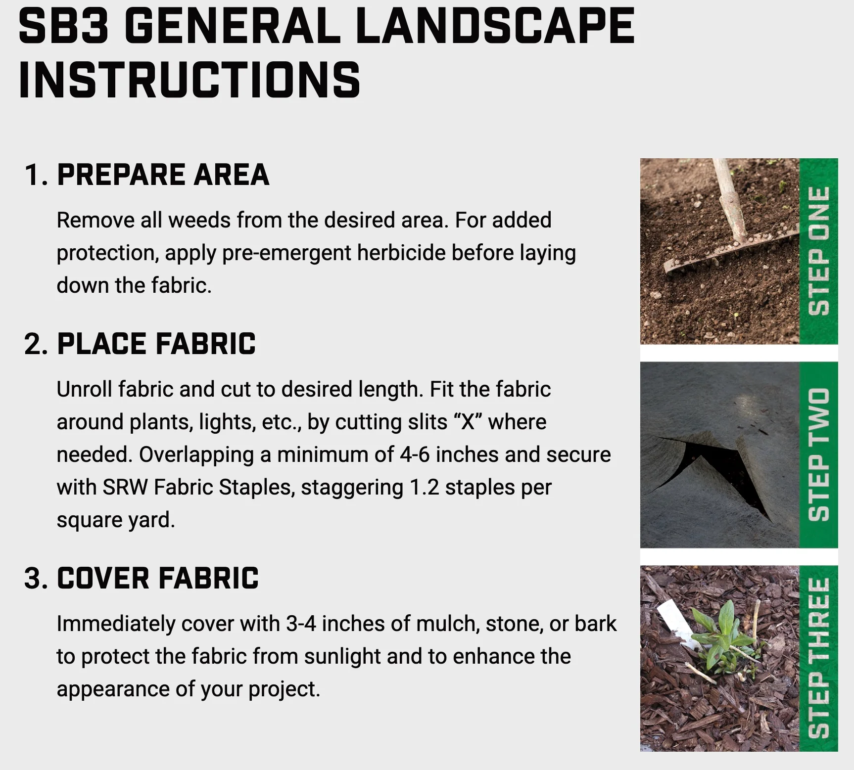3x100 SRW Weed Mat-Professional -SB2 (20 Year) - Image 3