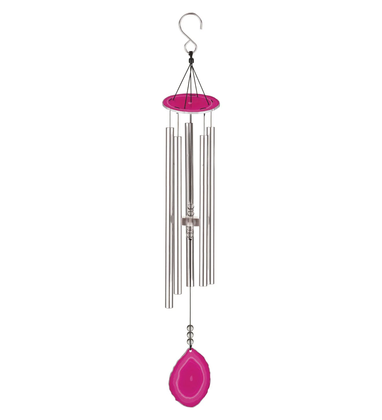 32" Agate Wind Chime - Pink - Image 2