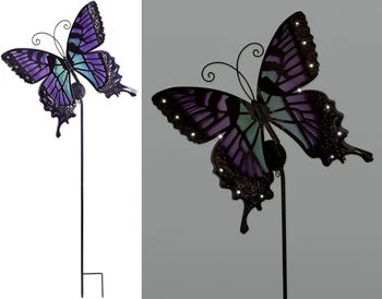 Butterfly Solar Stake - Purple