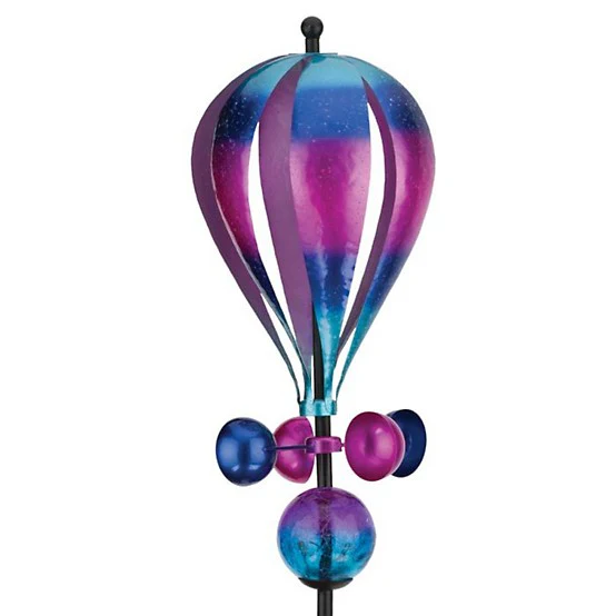Balloon Solar Wind Spinner Stake - Purple - Image 2