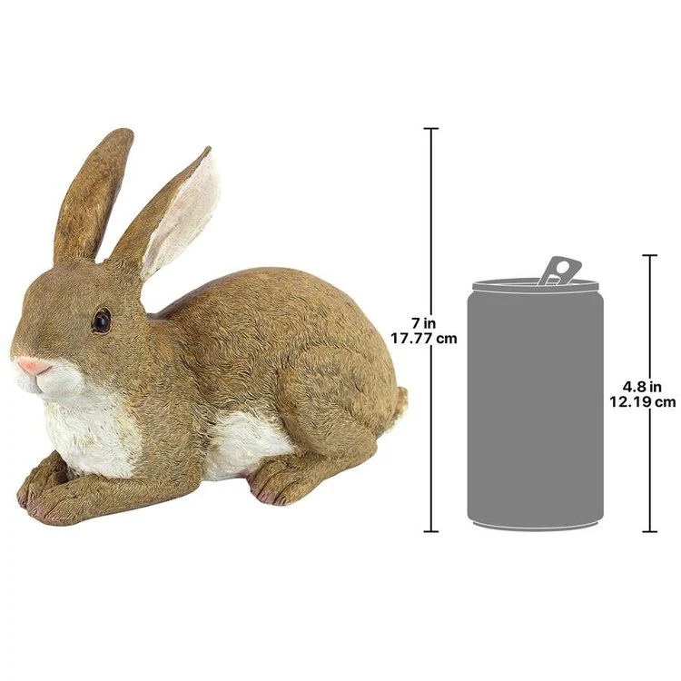 Bashful The Bunny, Lying Down Garden Rabbit Statue - Image 2