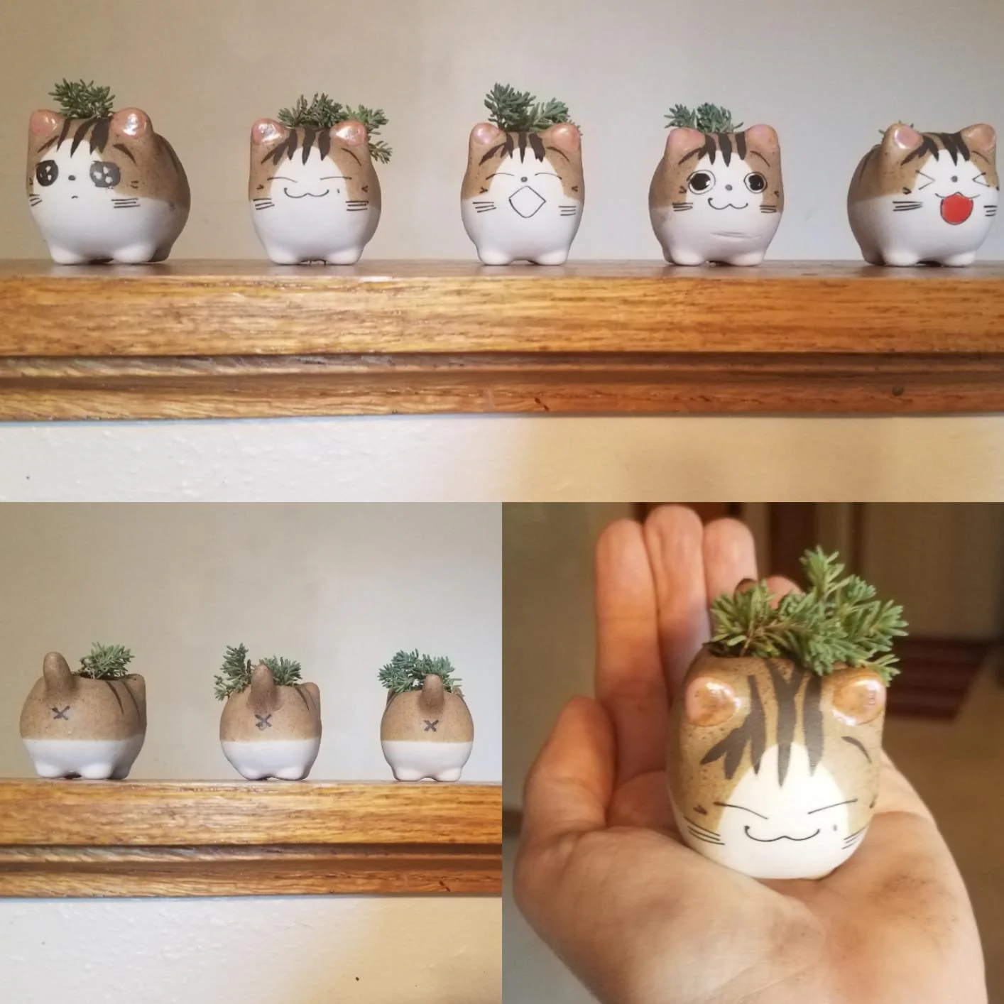 Ceramic Kitten Mini Planter - Image 2