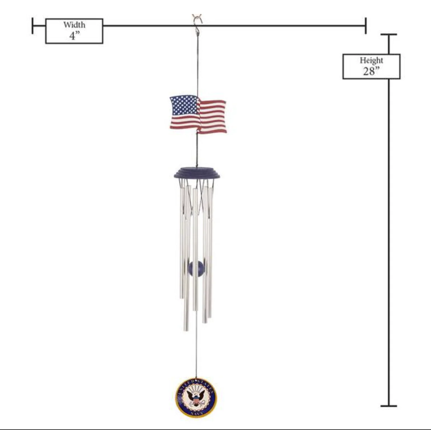 Chime Navy Flag Topper - Image 2