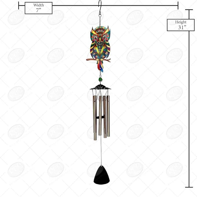 Chime Suncatcher Owl - Image 2