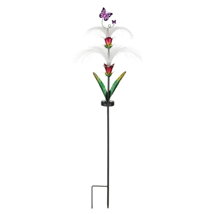 Fountain Solar Stake Butterfly - Image 2