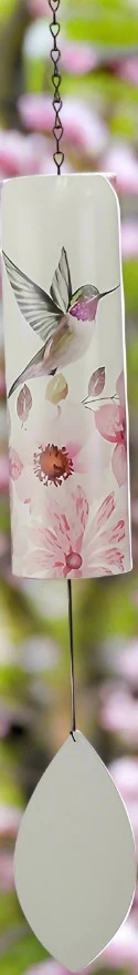 Chime Bell Hummingbird And Flower