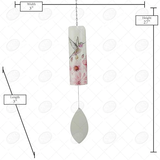 Chime Bell Hummingbird And Flower - Image 2