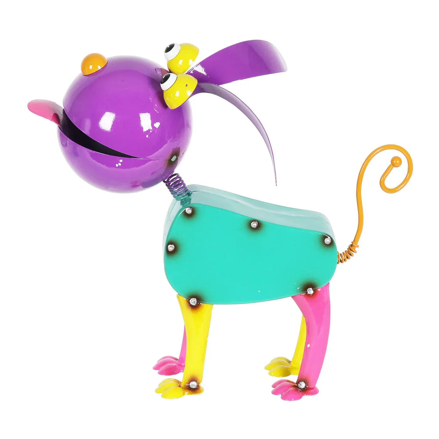Bright Metal Dog Statuary - Image 2