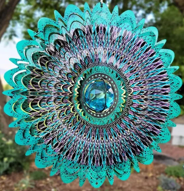 Crystal Cosmic Mandala Large 12" Wind Spinner