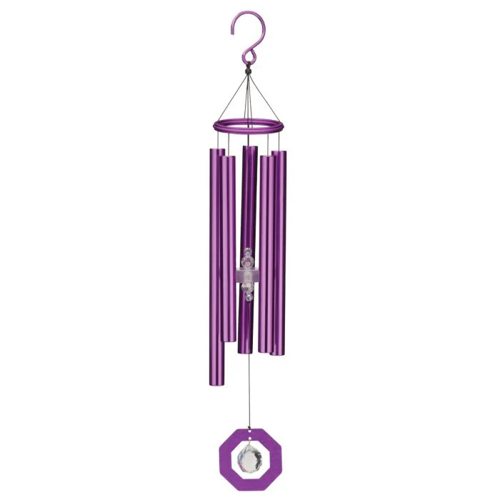 Zen Crystal Chime 22" - Purple - Image 2