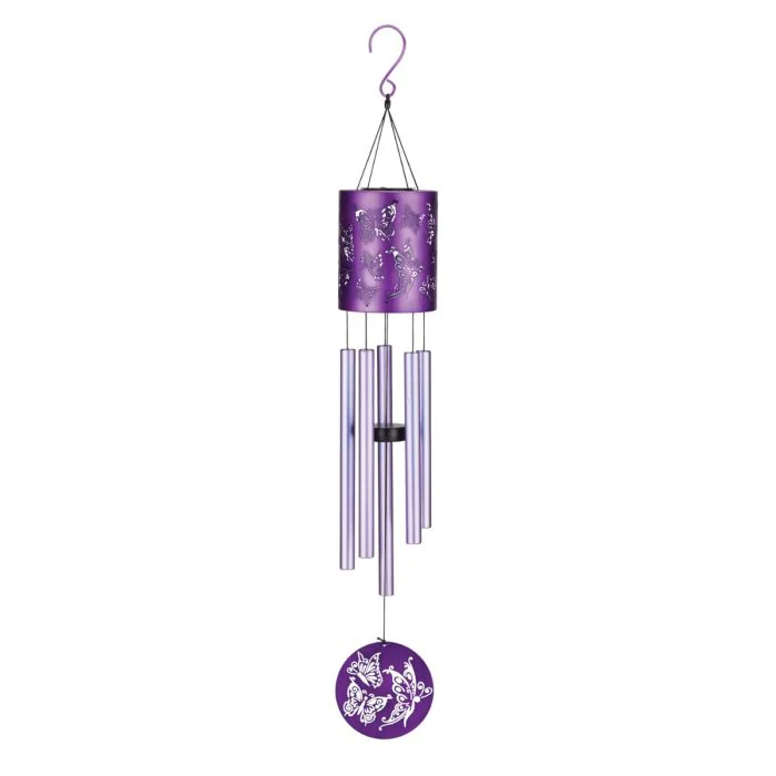 Garden Solar Chime 35" - Butterfly - Image 2