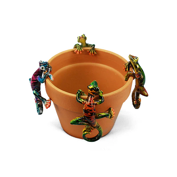 Glossy Multicolor Gecko Pot Hanger - Image 2