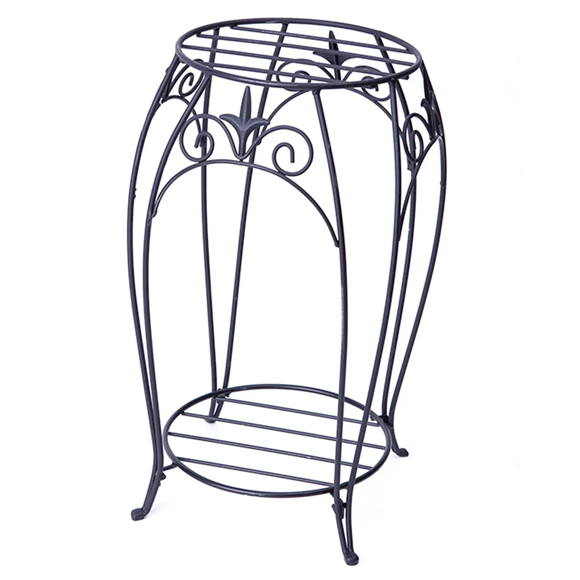 PLANT STAND 20 DBL FINIAL BL