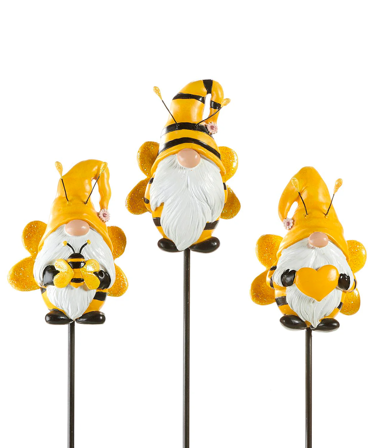 Bee Gnome Plant Pick - 3 Assorted - Image 2