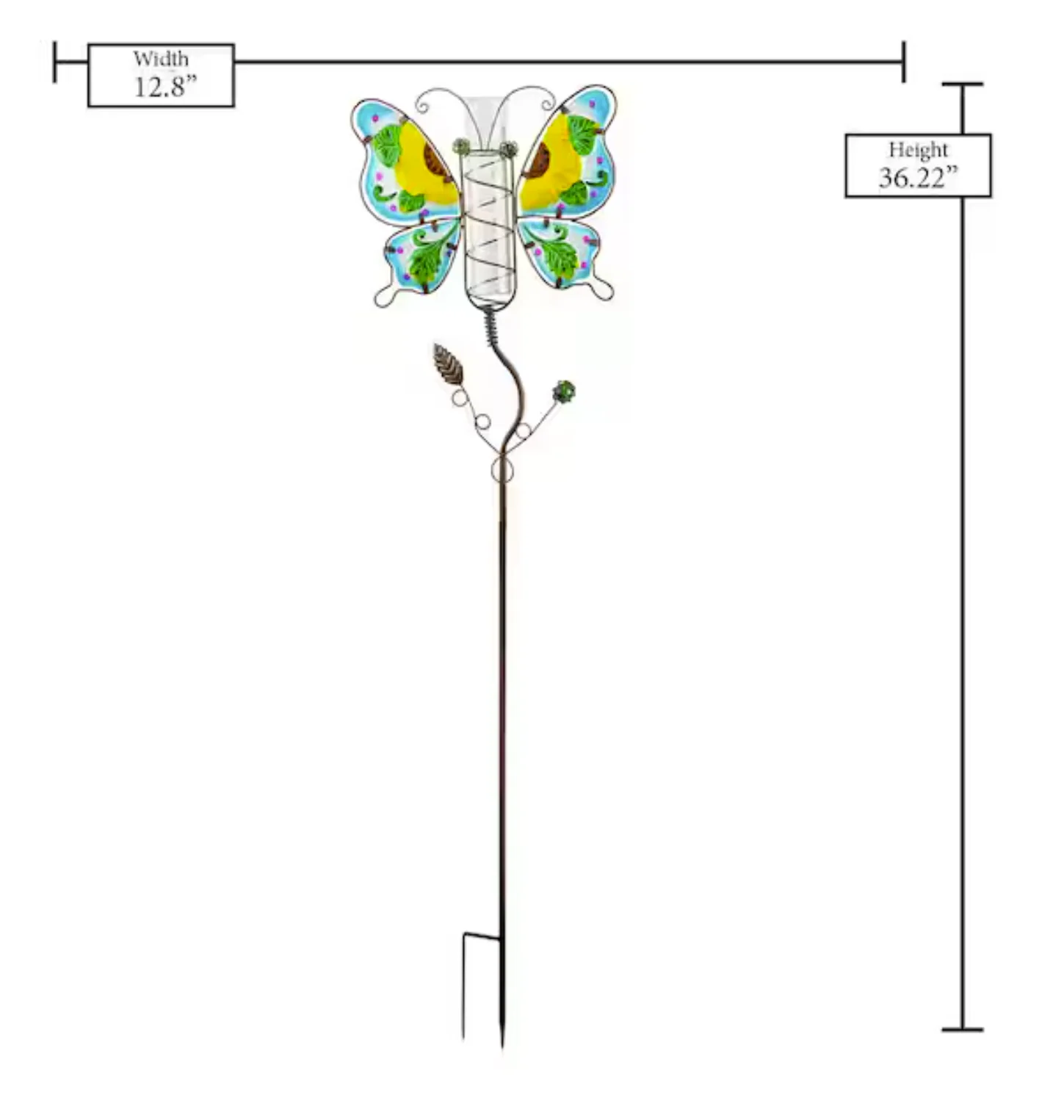Rain Gauge Blue Butterfly - Image 3