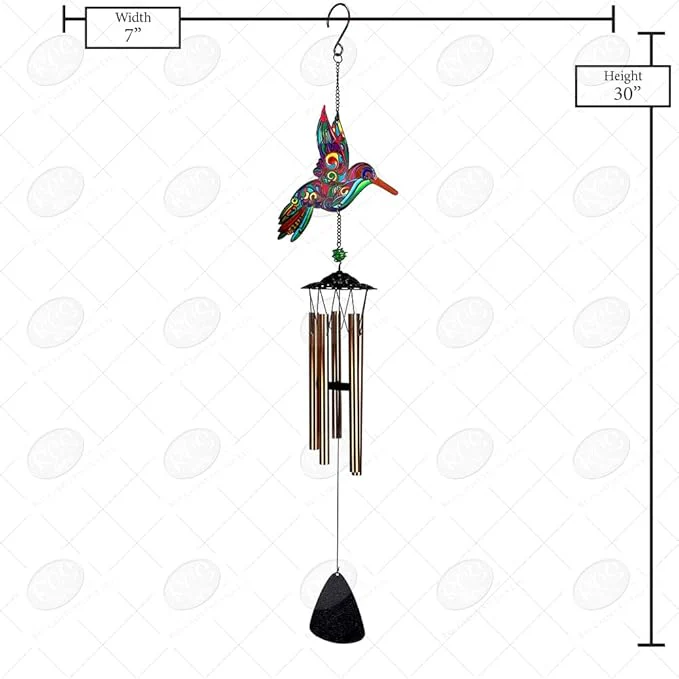 Chime Suncatcher Hummingbird - Image 2