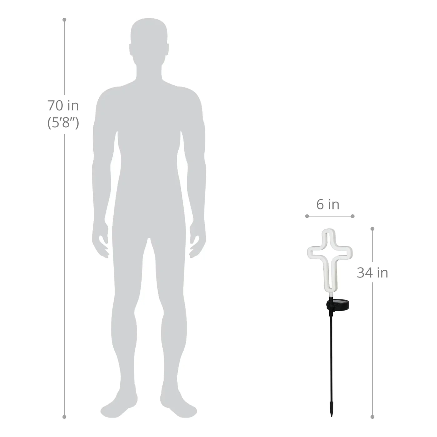 Solar Plastic Cross Stake - Image 3