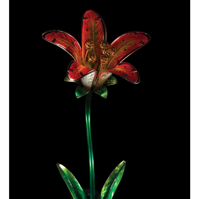 Red Solar Tiger Lily Stake - Image 2