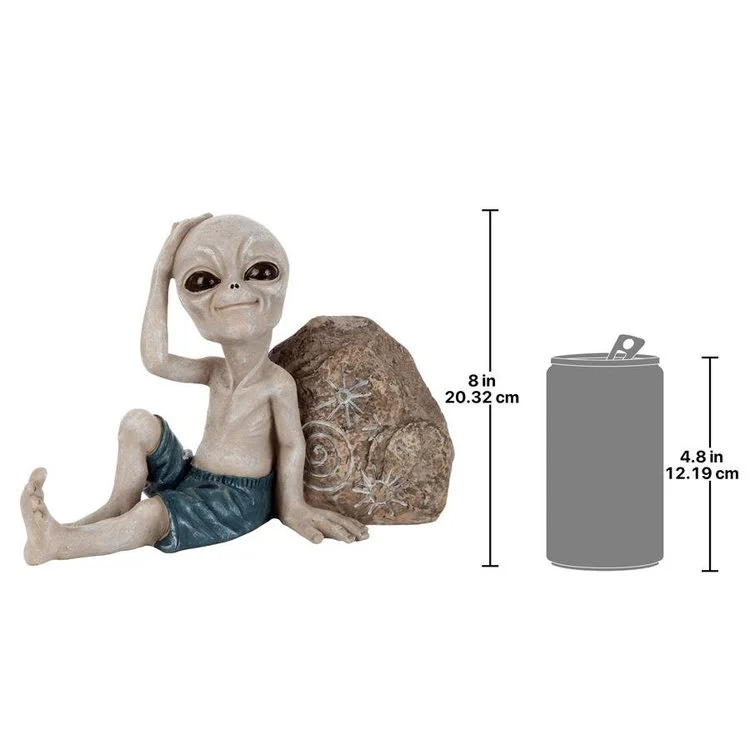 Surfer Dude Out-Of-This-World Alien Statue - Image 2