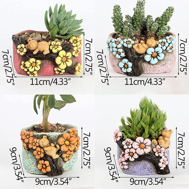 Teddy Bear Succulent Pot - Image 3